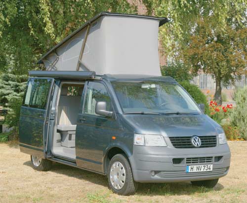 Das Aufstelldach besteht jetzt aus Aluminium