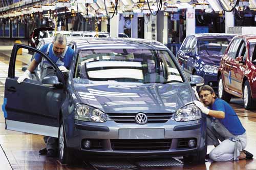 Die Golf V-Produktion l�uft bereits seit einiger Zeit
