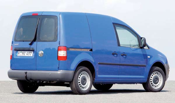 Platz fr eine Europalette oder 750 kg andere Gter: VW Caddy Kastenwagen