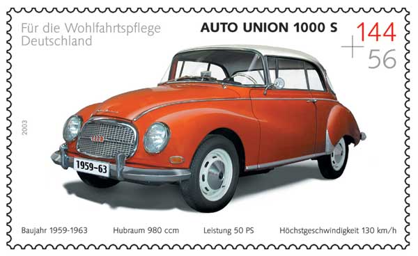Wohlfahrtsmarken 2003/04: Auto Union 1000S
