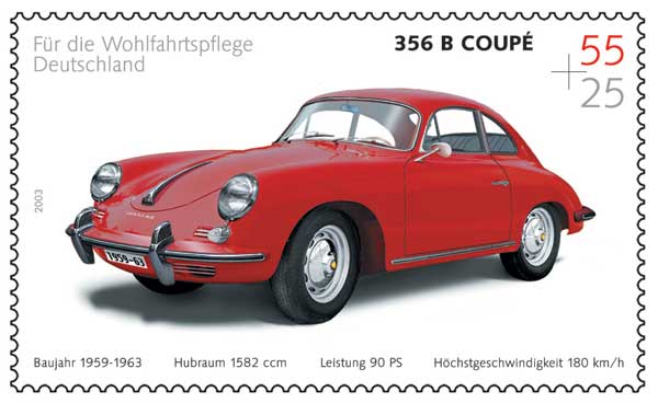 Wohlfahrtsmarken 2003/04: Porsche 456B Coup�