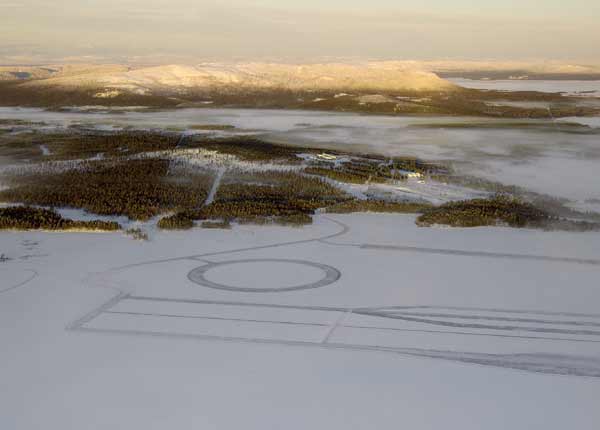 Das Bosch-Testzentrum liegt auf einer 4,2 Quadratkilometer groen Halbinsel in Nordschweden