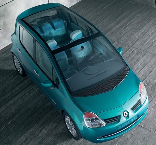 Der Modus hat ein Glasdach, das Serienauto aber mutmaßlich nicht