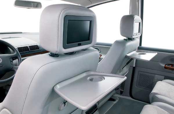 Monitore in den Kopfstützen gibt es bei VW bisher nur im Sharan