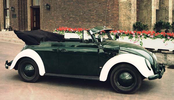 1954 liefert VW dieses Kfer Cabrio an die Polizei