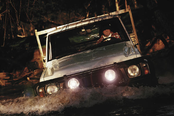 Weitere Messeneuheit sind Zusatzscheinwerfer für Offroader, die bis zu einem Meter Tiefe wasserdicht sind