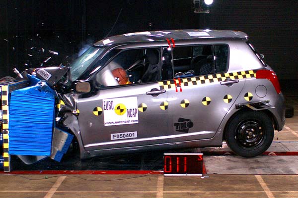 Schlecht im Frontcrash, aber volle Punktzahl im Seitenaufprall: Neuer Suzuki Swift