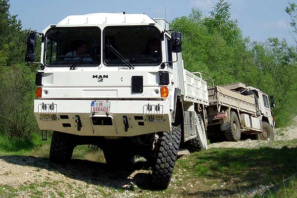 ... und drei Achsen (auf dem Bild HX58 vorne und HX60 hinten) sowie als groe »