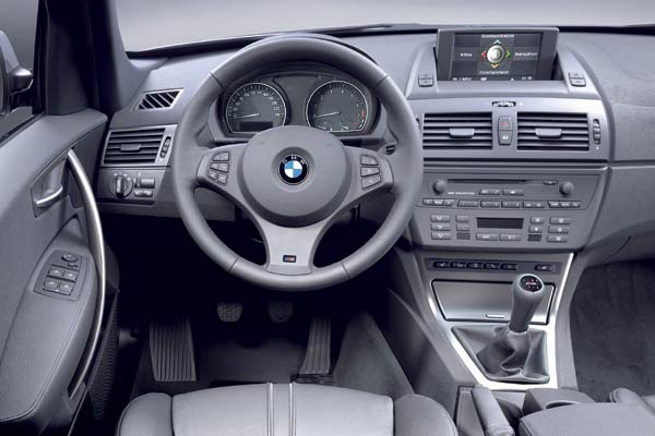 Blick ins X3-Interieur mit Sportpaket