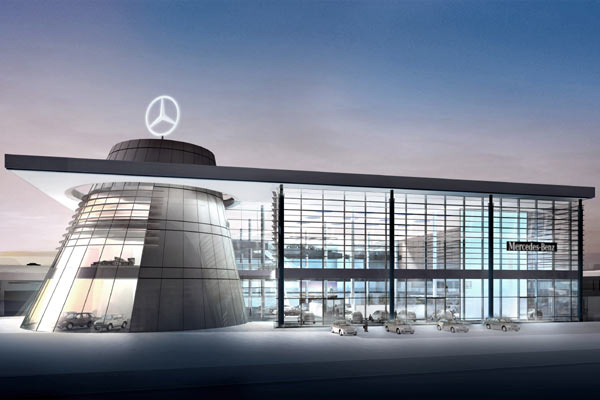 So soll das Mercedes-Benz-Center einmal aussehen