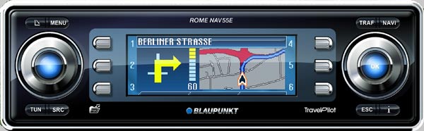 Erstmals mit Farbdisplay und Kreuzungsdarstellung: Blaupunkt &raquo;TravelPilot Rome&laquo;