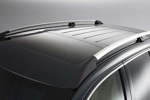 ... die Dachreling aus gebrstetem Alu, die jedoch nur in der Topversion so gestaltet ist