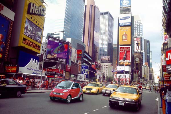 Gerade in Metropolen wie N.Y.C. oder Los Angeles drfte der Fortwo gute Chancen haben