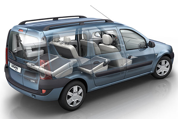 Der Logan Kombi ist auch als Siebensitzer zu haben