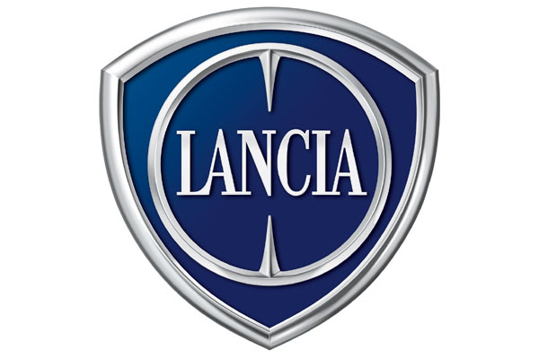 Form, Kreis und Farbe bleiben erhalten: Das neue Lancia-Logo in der Groansicht