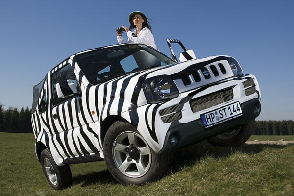 Dank Allradantrieb darf auch »schief eingeparkt« werden, Klima und ESP gibt es aber nicht