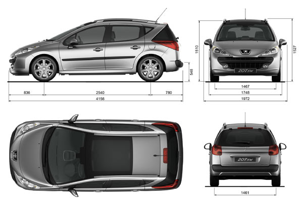 Die Fahrzeugma�e im �berblick