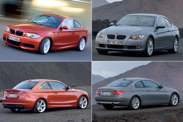 Jung & wild vs. sportlich & elegant: BMW 1er Coupé und BMW 3er Coupé trennen rund 7.000 Euro