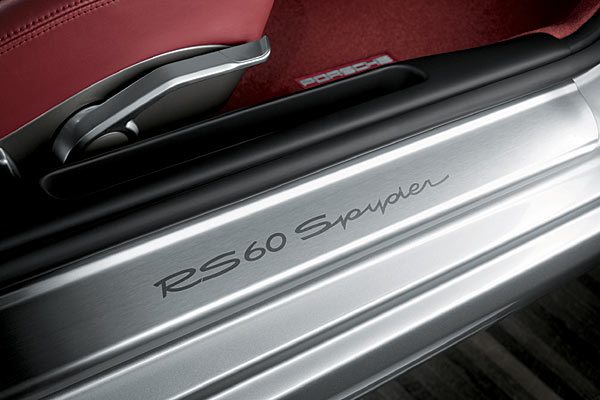 Einstiegsleisten aus Edelstahl mit Schriftzug