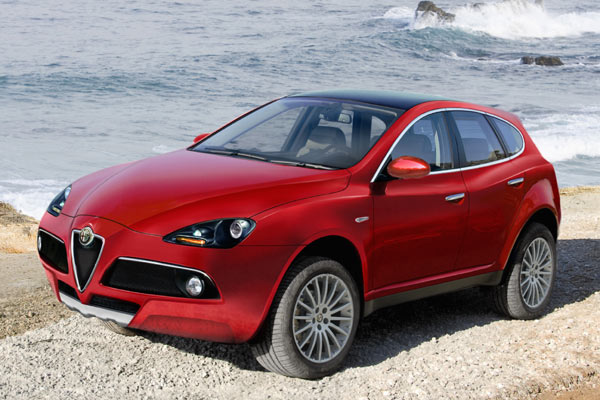 Markteinfhrung voraussichtlich 2010: Das Bild gibt einen Vorgeschmack auf das knftige Alfa-SUV
