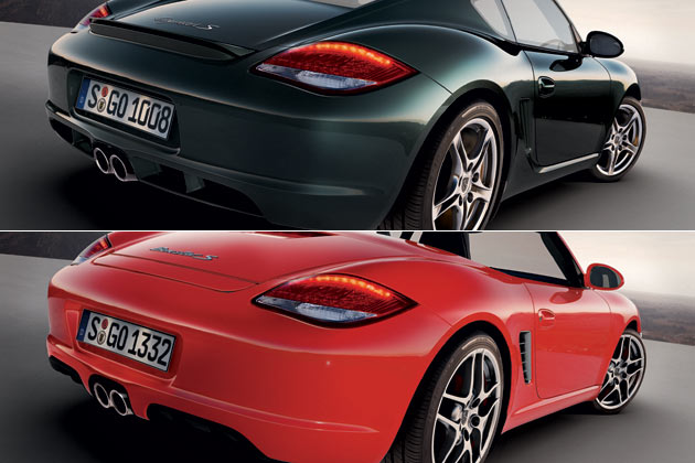 Auch am Heck sind die Unterschiede deutlich, wenn auch nicht erheblich fr den Gesamteindruck