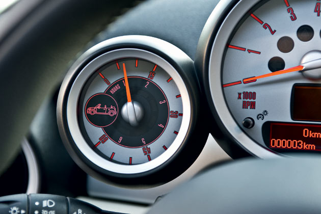 ... einmal von dem Zhler fr mit offenem Verdeck gefahrene Stunden ab. Der, pardon, Schmarrn kostet aber extra