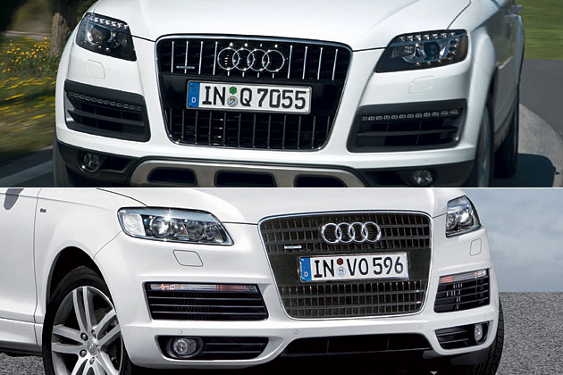 Neue (oben) und alte Variante im Vergleich, jeweils als V8 TDI. Der Unterschied ist sichtbar, aber nicht riesig