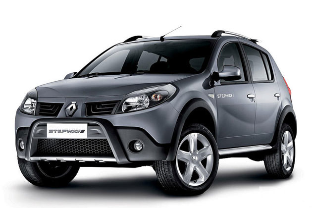 In S�damerika wird das Auto mit etwas aggressiverer Front als Renault Sandero Stepway verkauft