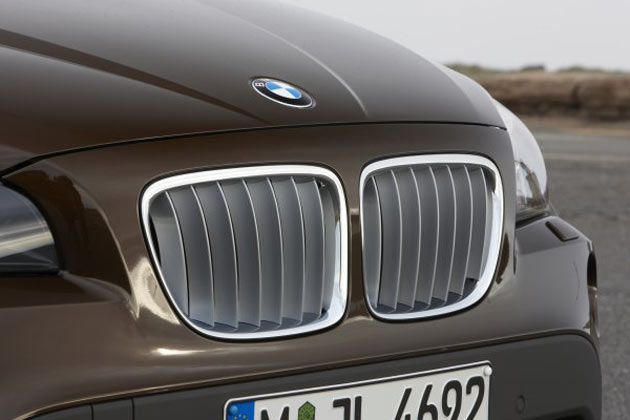 Appetithäppchen Nummer 4 zeigt die klassische BMW-Niere