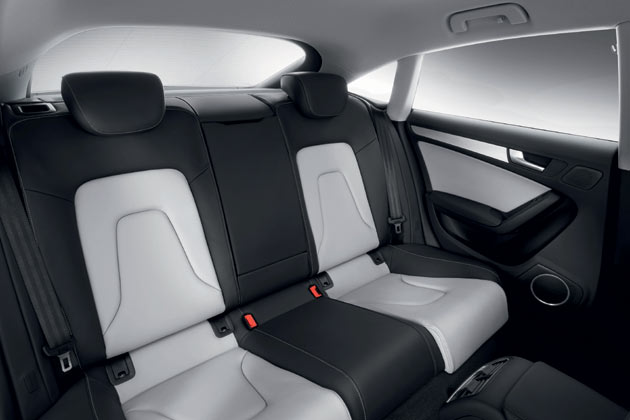 Der A5 Sportback ist konsequent als Viersitzer ausgelegt. Die Sitze sind etwas tiefer und etwas weiter vorne montiert als im A4 Avant, »