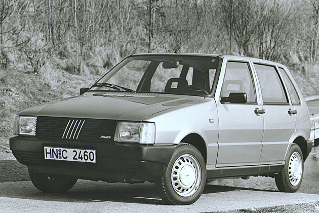 ... nicht mehr im Straenbild zu sehenden Fiat Uno