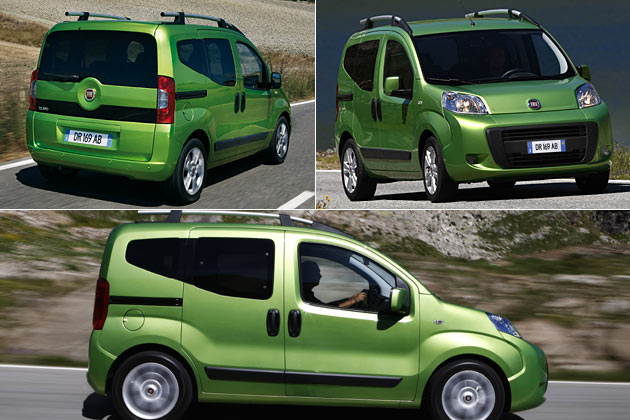 ... und der etwas mehr in Richtung Lifestyle getrimmte Fiat (Fiorino) Qubo, der zumindest als Diesel mit Rufilter und ESP lieferbar ist