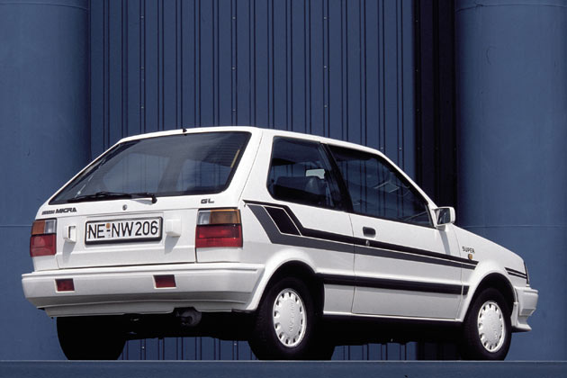 Damals ein beliebtes Auto: Der erste Micra (1983-1993) wurde anfangs noch als Datsun verkauft