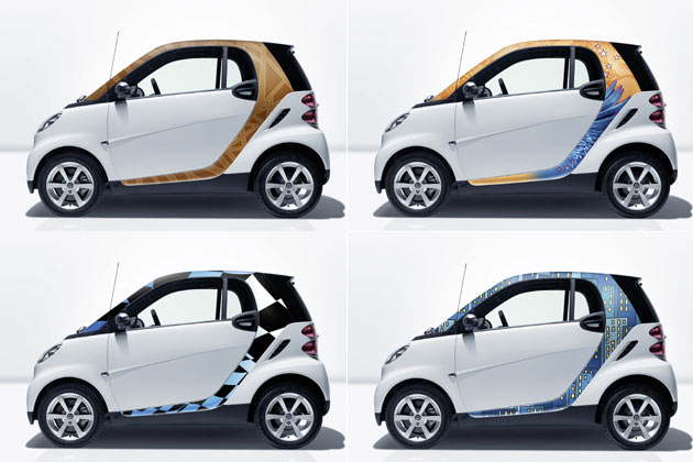 ... sechs Motive erhltlich, der Preis liegt bei jeweils 250 Euro zzgl. Montage. Eine andere Antennenlsung, Spiegelblinker oder vier statt drei Radschrauben wrden optisch mehr bewirken