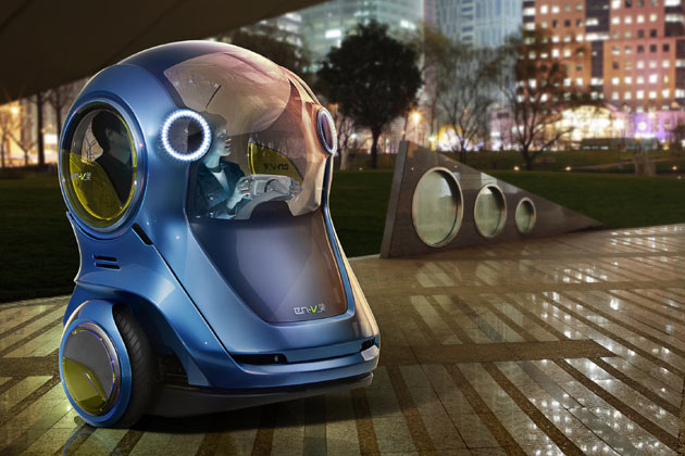 Das EN-V Concept basiert auf der Balanciertechnik von Segway