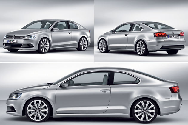 Zur Einstimmung auf den Jetta alias New Compact Sedan hatte VW im Januar 2010 die Studie New Compact Coup gezeigt. Ihre Zukunft ist ungewiss