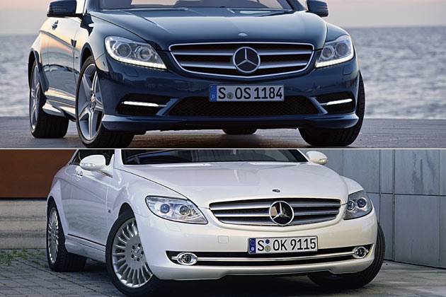 Neues und bisheriges Modell im Vergleich: Statt auf zeitlos-elegantes Understatement setzt Mercedes jetzt auf sportlich-dynamische Aufflligkeit