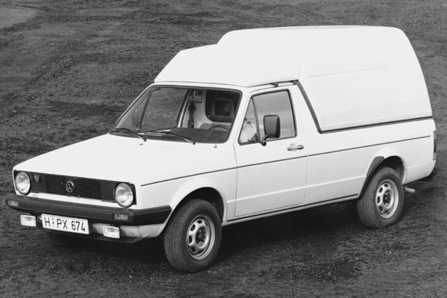 1979 bis 1993 verkaufte VW den Caddy I auf Basis des Golf I