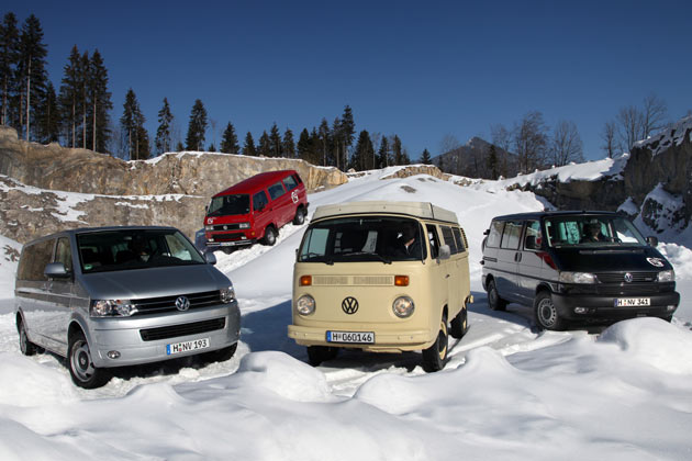Erste Allradversuche gab es bereits 1975 mit dem T2, die Einfhrung erfolgte jedoch als »syncro« erst zehn Jahre spter
