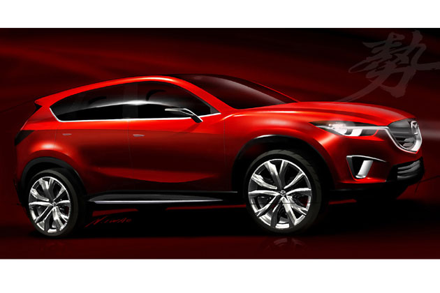 Mazda zeigt in Genf die Studie eines Kompakt-SUV, die einen Ausblick auf ein ebensolches Serienmodell geben soll