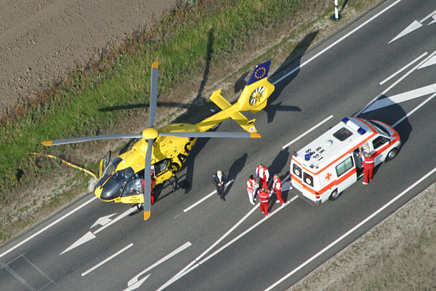 Nur etwa jeder zehnte Einsatz erfolgte nach Verkehrsunfllen