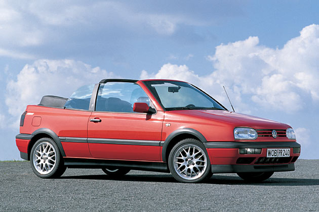 Rckblick auf das Golf III Cabrio, das zwischen 1993 und 1998 gebaut wurde