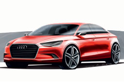 Audi A3 concept: Ausblick auf die A3 Limousine