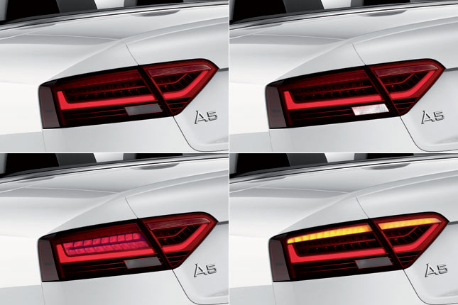 Im Detail: Schlusslicht in (nenen wir es) Wannenform, Rckfahrlicht unten statt oben, Bremslicht nur auen, Blinker jetzt oben und geteilt