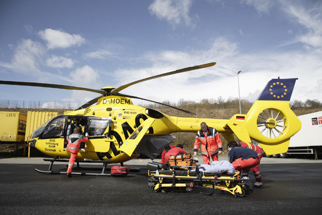 Die meisten Rettungsflüge gelten internistischen Notfällen wie Herzinfarkt und Schlaganfall