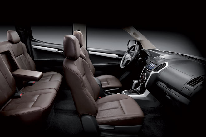 Nach Premium sieht der Innenraum des D-MAX natrlich auch dann nicht aus, wenn man das Topmodell »Premium« ordert