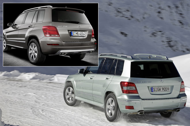 Am Heck gewinnt der Facelift-GLK