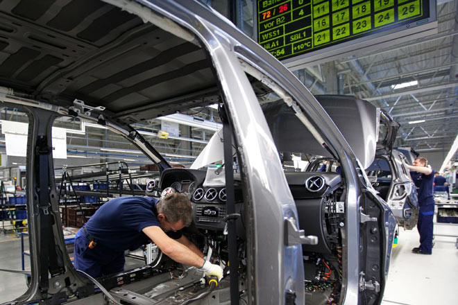 Die Siemens-Anzeigetafel informiert offenbar auch ber die Auentemperatur