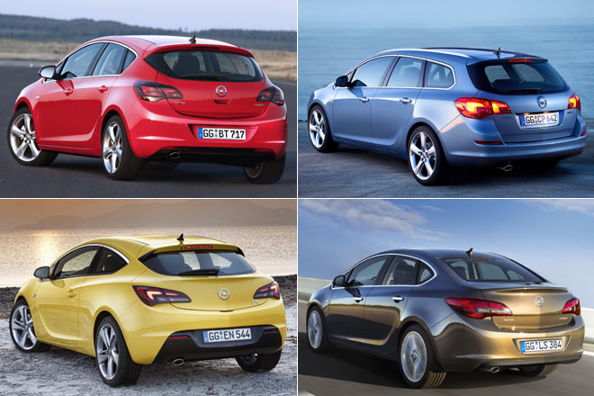 Mit Fnftrer, Sports Tourer, GTC und Limousine ist die Astra-Familie jetzt komplett. Auch Nicht-Opel-Liebhaber drften anerkennen: Alle Modelle sind durchaus ansehnlich gezeichnet