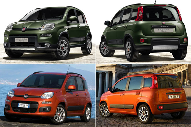 Fiat Panda 4x4 und 4x2 im Vergleich